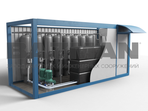 Блок очистки ливневых стоков