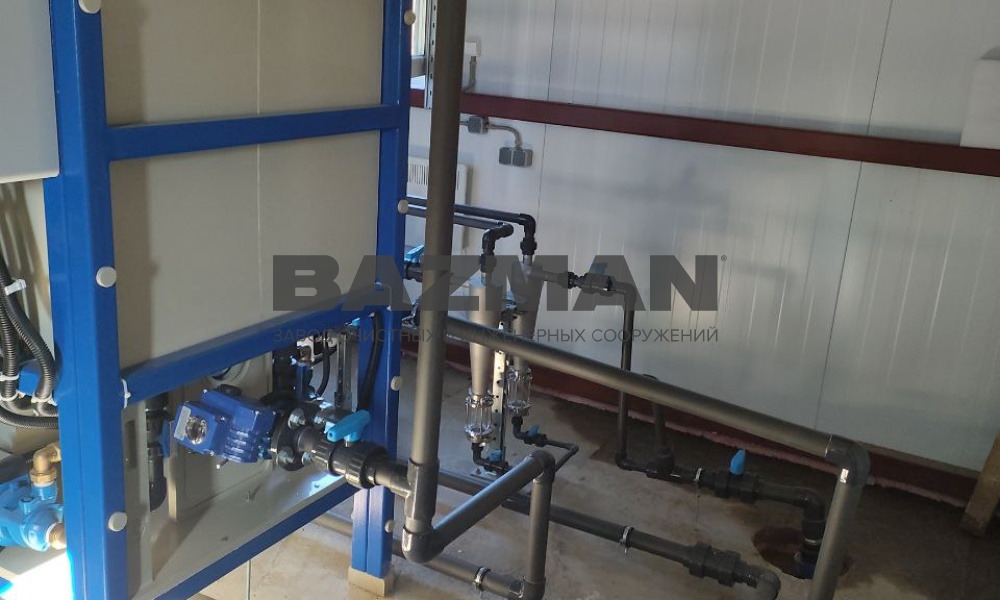 Очистные сооружения фильтрата полигона ТБО производительность 20 м3/сутки г. Гомель респ. Беларусь