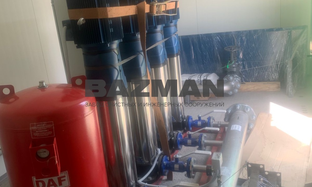 Станция повышения давления СПД в блок модуле Объект Врангель Находка