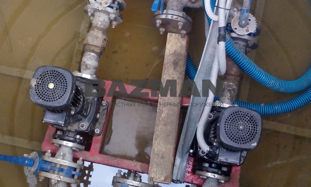 Комплекс очистных сооружений объект Азов сити, КОС, КНС, Колодцы производительность 50 м3/сутки